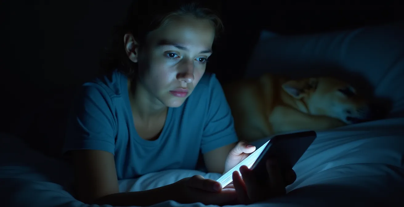 Night scene showing GPS signal bouncing off house walls creating false location readings