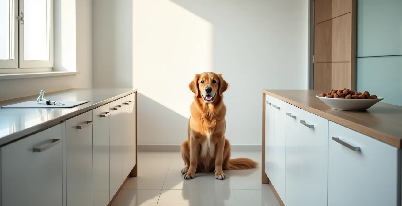 Visual comparison of injectable versus oral joint supplement absorption in dogs