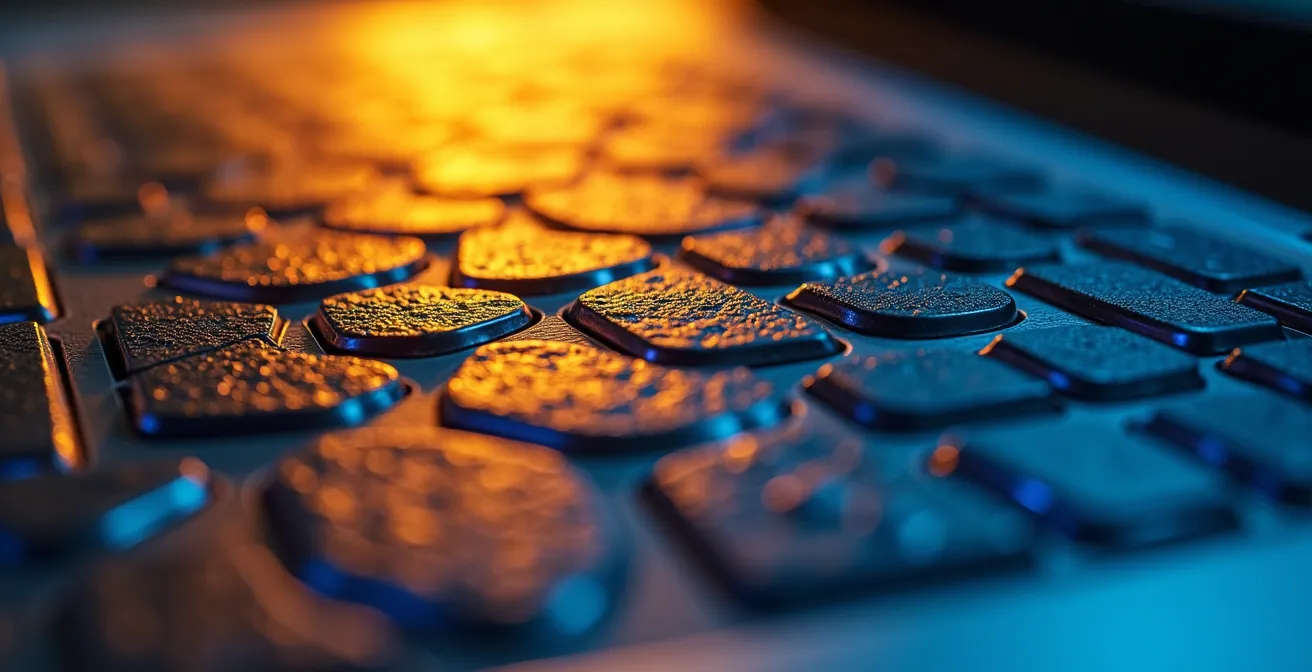 A close-up of a computer screen showing pixelated grids, representing the act of investigating puppy listings online.