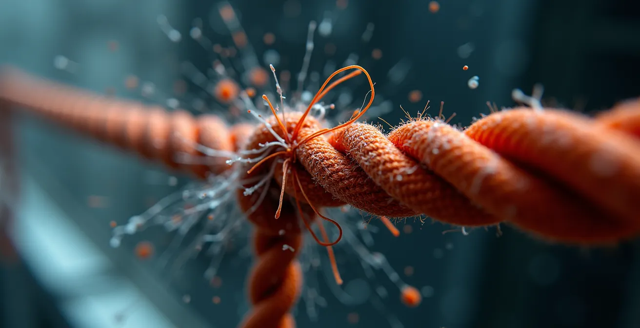 High-speed capture of extension tether stretching during simulated crash impact